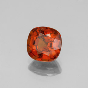 2.04 ct Red Hessonite Garnet Stone, Natural Hessonite Garnet in Cushion-Cut Shape for Sale