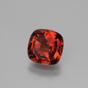2.44 ct Orange Hessonite Garnet Stone, Natural Hessonite Garnet in Cushion-Cut Shape for Sale