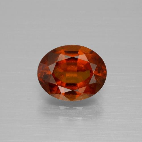 Rojo medio Granate Hesonita Gema - 2.2ct Forma ovalada (ID: 390468)
