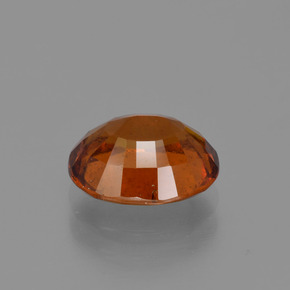 Hessonite Garnet Gemstone in 9.2 x 7.6 mm Size for Sale, Hessonite Garnet Stone in Cinnamon Orange Color