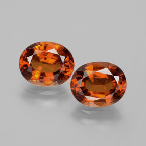 4.27 ct Orange Hessonite Garnet Gemstone, Hessonite Garnet Gem in Oval Facet Shape for Sale.