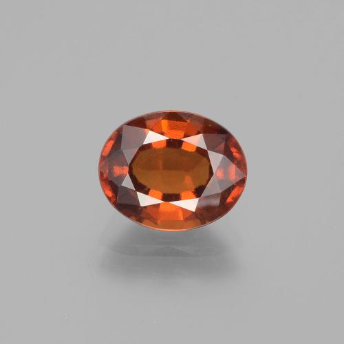 Красновато-оранжевый Гранат Гессонит Камень - 2.4ct Фасетный Овал (ID: 390577)