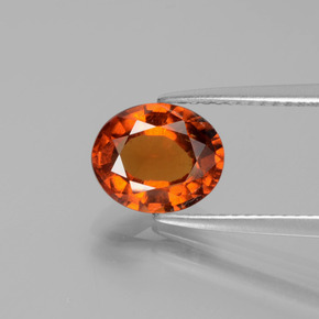 2.2ct Oval Facet Cinnamon Orange Hessonite Garnet for sale thumb image of 2.2ct Oval Facet Cinnamon Orange Hessonite Garnet (ID: 390581)