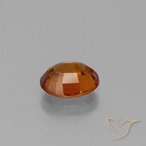 Hessonite Garnet Gemstone in 8.1 x 6.7 mm Size for Sale, Hessonite Garnet Stone in Reddish Orange Color