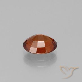 Hessonite Garnet Gemstone in 8.4 x 7 mm Size for Sale, Hessonite Garnet Stone in Deep Orange Color