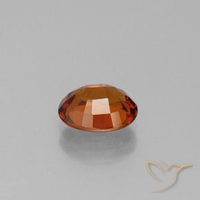 Hessonite Garnet Gemstone in 7.9 x 6.3 mm Size for Sale, Hessonite Garnet Stone in Medium Orange Color