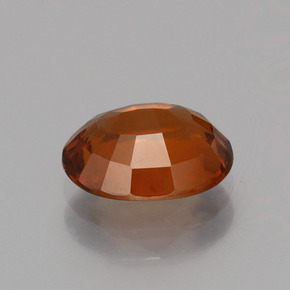 Hessonite Garnet Gemstone in 8.6 x 6.8 mm Size for Sale, Hessonite Garnet Stone in Amber Orange Color