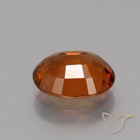 Hessonite Garnet Gemstone in 8.5 x 6.9 mm Size for Sale, Hessonite Garnet Stone in Reddish Orange Color