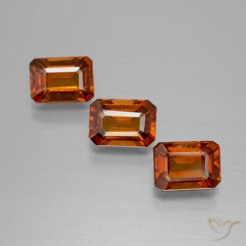 3.3ct Octagon Facet Cinnamon Orange Hessonite Garnet for sale thumb image of 3.3ct Octagon Facet Cinnamon Orange Hessonite Garnet (ID: 391932)
