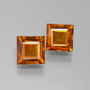 1.2ct Square Facet Cinnamon Orange Hessonite Garnet Gem for sale 1.2ct Square Facet Cinnamon Orange Hessonite Garnet Gem (ID: 392574)