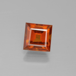 2ct Square Facet Cinnamon Orange Hessonite Garnet for sale thumb image of 2ct Square Facet Cinnamon Orange Hessonite Garnet (ID: 393073)