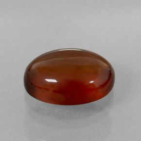 8.14 ct Orange Hessonite Garnet Stone, Natural Hessonite Garnet in Oval Cabochon Shape for Sale