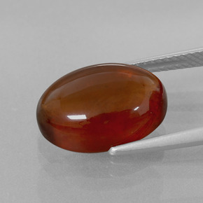 Hessonite Garnet Gemstone in 14 x 10 mm (calibrated) Size for Sale, Hessonite Garnet Stone in Cinnamon Orange Color