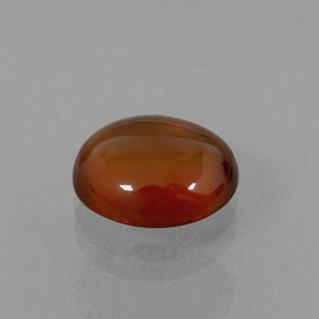 4.85 ct Orange Hessonite Garnet Stone, Natural Hessonite Garnet in Oval Cabochon Shape for Sale