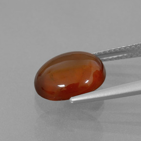 Hessonite Garnet Gemstone in 11 x 9 mm (calibrated) Size for Sale, Hessonite Garnet Stone in Cinnamon Orange Color