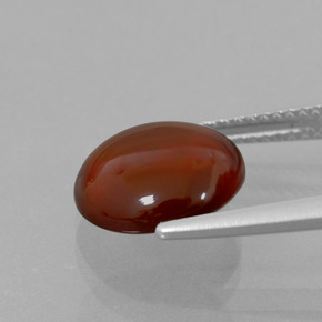 Hessonite Garnet Gemstone in 11 mm (calibrated) Size for Sale, Hessonite Garnet Stone in Cinnamon Orange Color