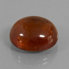 18.74 ct Orange Hessonite Garnet Stone, Natural Hessonite Garnet in Oval Cabochon Shape for Sale