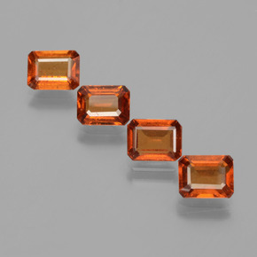 1.1ct Octagon Facet Cinnamon Orange Hessonite Garnet Gem for sale 1.1ct Octagon Facet Cinnamon Orange Hessonite Garnet Gem (ID: 393671)