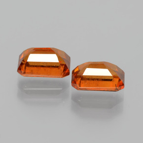 Hessonite Garnet Gemstones in 7 x 5 mm (calibrated) Size for Sale, Hessonite Garnet Stones in Deep Orange Color