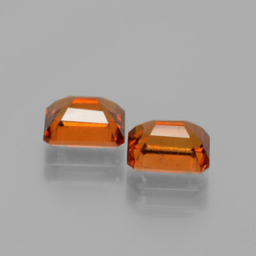 Hessonite Garnet Gemstones in 7 x 5 mm (calibrated) Size for Sale, Hessonite Garnet Stones in Medium Orange Color