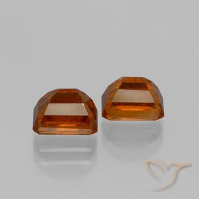 Hessonite Garnet Gemstones in 7 x 5 mm (calibrated) Size for Sale, Hessonite Garnet Stones in Reddish Orange Color