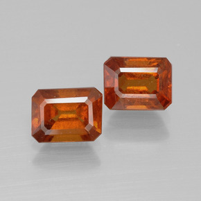 1.2ct Octagon Facet Cinnamon Orange Hessonite Garnet Gem for sale 1.2ct Octagon Facet Cinnamon Orange Hessonite Garnet Gem (ID: 394107)