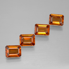1ct Octagon Facet Cinnamon Orange Hessonite Garnet Gem for sale 1ct Octagon Facet Cinnamon Orange Hessonite Garnet Gem (ID: 394276)
