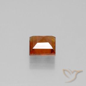 Hessonite Garnet Gemstone in 7 x 7 mm (calibrated) Size for Sale, Hessonite Garnet Stone in Medium-Dark Orange Color