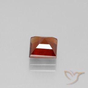 Hessonite Garnet Gemstone in 7 x 7 mm (calibrated) Size for Sale, Hessonite Garnet Stone in Fire Orange Color