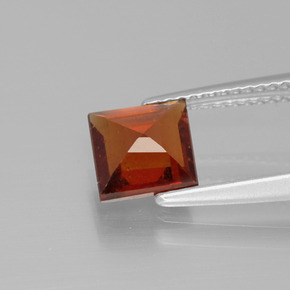 Hessonite Garnet Gemstone in 7 x 7 mm (calibrated) Size for Sale, Hessonite Garnet Stone in Cinnamon Orange Color