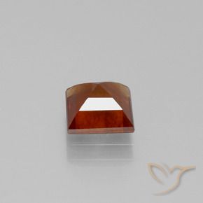 Hessonite Garnet Gemstone in 6.7 x 6.5 mm Size for Sale, Hessonite Garnet Stone in Deep Orange Color