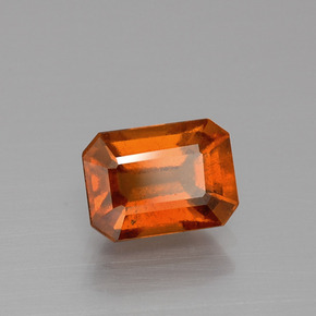 1.83 ct Orange Hessonite Garnet Stone, Natural Hessonite Garnet in Octagon Facet Shape for Sale