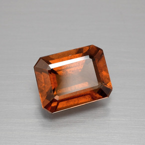 1.78 ct Orange Hessonite Garnet Stone, Natural Hessonite Garnet in Octagon Facet Shape for Sale