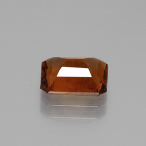 Hessonite Garnet Gemstone in 8 x 6.2 mm Size for Sale, Hessonite Garnet Stone in Cinnamon Orange Color