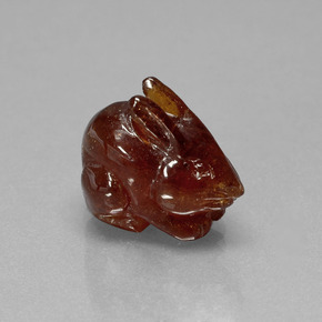 16.2ct Carved Rabbit Cinnamon Orange Hessonite Garnet for sale thumb image of 16.2ct Carved Rabbit Cinnamon Orange Hessonite Garnet (ID: 395084)