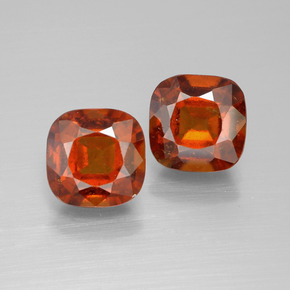 Medium Orange Hessonite Garnet Gem - 2.7ct Cushion-Cut (ID: 395201)