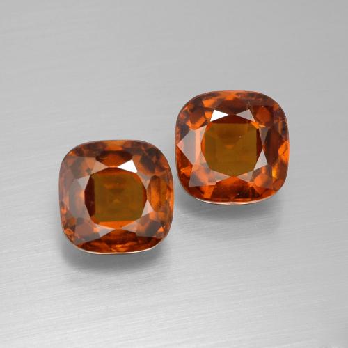 Medium Orange Hessonite Garnet Gem - 2.7ct Cushion-Cut (ID: 395203)