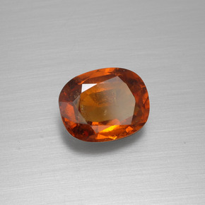 2.04 ct Orange Hessonite Garnet Stone, Natural Hessonite Garnet in Cushion-Cut Shape for Sale