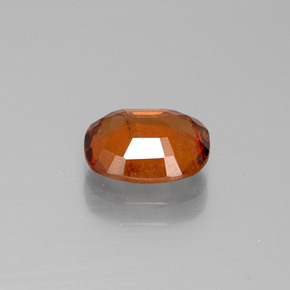 Hessonite Garnet Gemstone in 8.7 x 6.9 mm Size for Sale, Hessonite Garnet Stone in Medium Orange Color