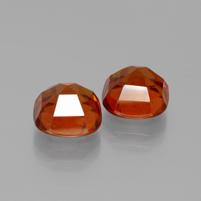 Hessonite Garnet Gemstone in 8 x 8 mm Size for Sale, Hessonite Garnet Stone in Cinnamon Orange Color
