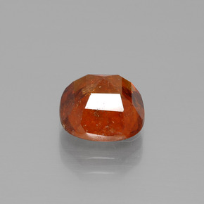 Hessonite Garnet Gemstone in 8.2 x 8.2 mm Size for Sale, Hessonite Garnet Stone in Amber Orange Color
