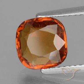 2.36 ct Orange Hessonite Garnet Stone, Natural Hessonite Garnet in Cushion-Cut Shape for Sale