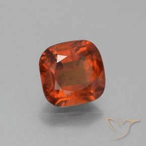 2.50 ct Orange Hessonite Garnet Stone, Natural Hessonite Garnet in Cushion-Cut Shape for Sale
