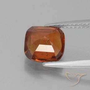 Hessonite Garnet Gemstone in 8 x 8 mm (calibrated) Size for Sale, Hessonite Garnet Stone in Deep Orange Color