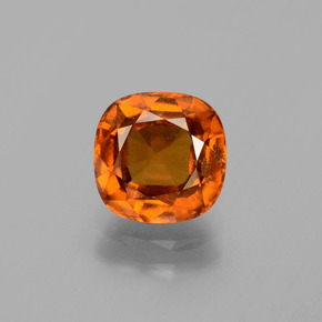 2.1ct Cushion-Cut Cinnamon Orange Hessonite Garnet Gem for sale 2.1ct Cushion-Cut Cinnamon Orange Hessonite Garnet Gem (ID: 395942)