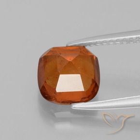 Hessonite Garnet Gemstone in 8 x 8 mm (calibrated) Size for Sale, Hessonite Garnet Stone in Deep Orange Color