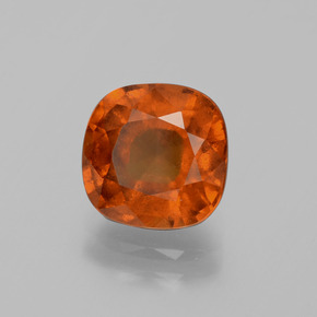 2.89 ct Orange Hessonite Garnet Stone, Natural Hessonite Garnet in Cushion-Cut Shape for Sale