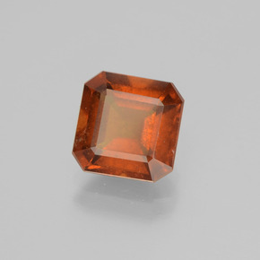2.87 ct Orange Hessonite Garnet Stone, Natural Hessonite Garnet in Octagon Facet Shape for Sale