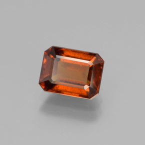 2.22 ct Orange Hessonite Garnet Stone, Natural Hessonite Garnet in Octagon Facet Shape for Sale