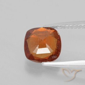 Hessonite Garnet Gemstone in 8 x 8 mm (calibrated) Size for Sale, Hessonite Garnet Stone in Fire Orange Color